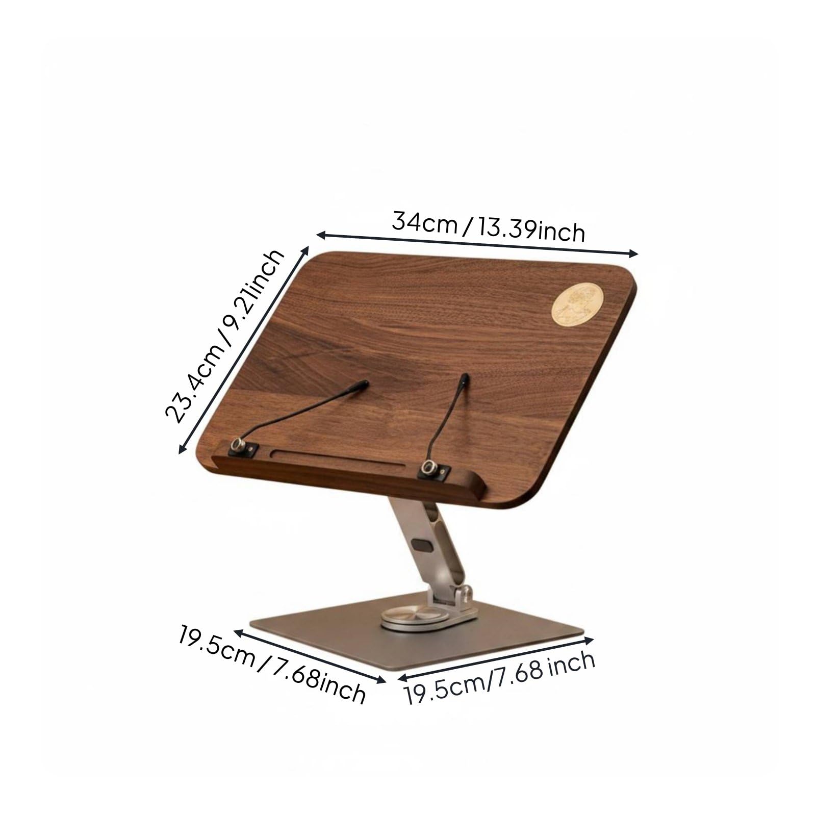 Almencla Soporte de Lectura Giratorio Atril de Libros Portapáginas Base Metálica Norteamericano con Brazo Flexible de Aleación Ajustable Clips Silicona Que No, S, Rotatable Goddess Ip