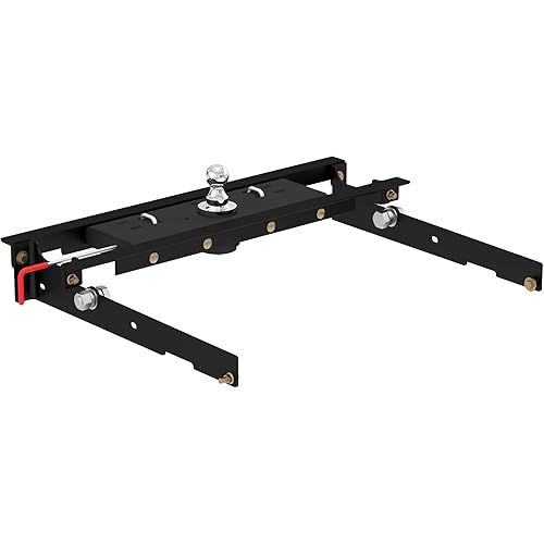 CURT 60723 Double Lock Gooseneck Hitch, 2-5/16-Inch Flip-Over Ball 30K, Fits Select Ford F-150, F-250, F-350