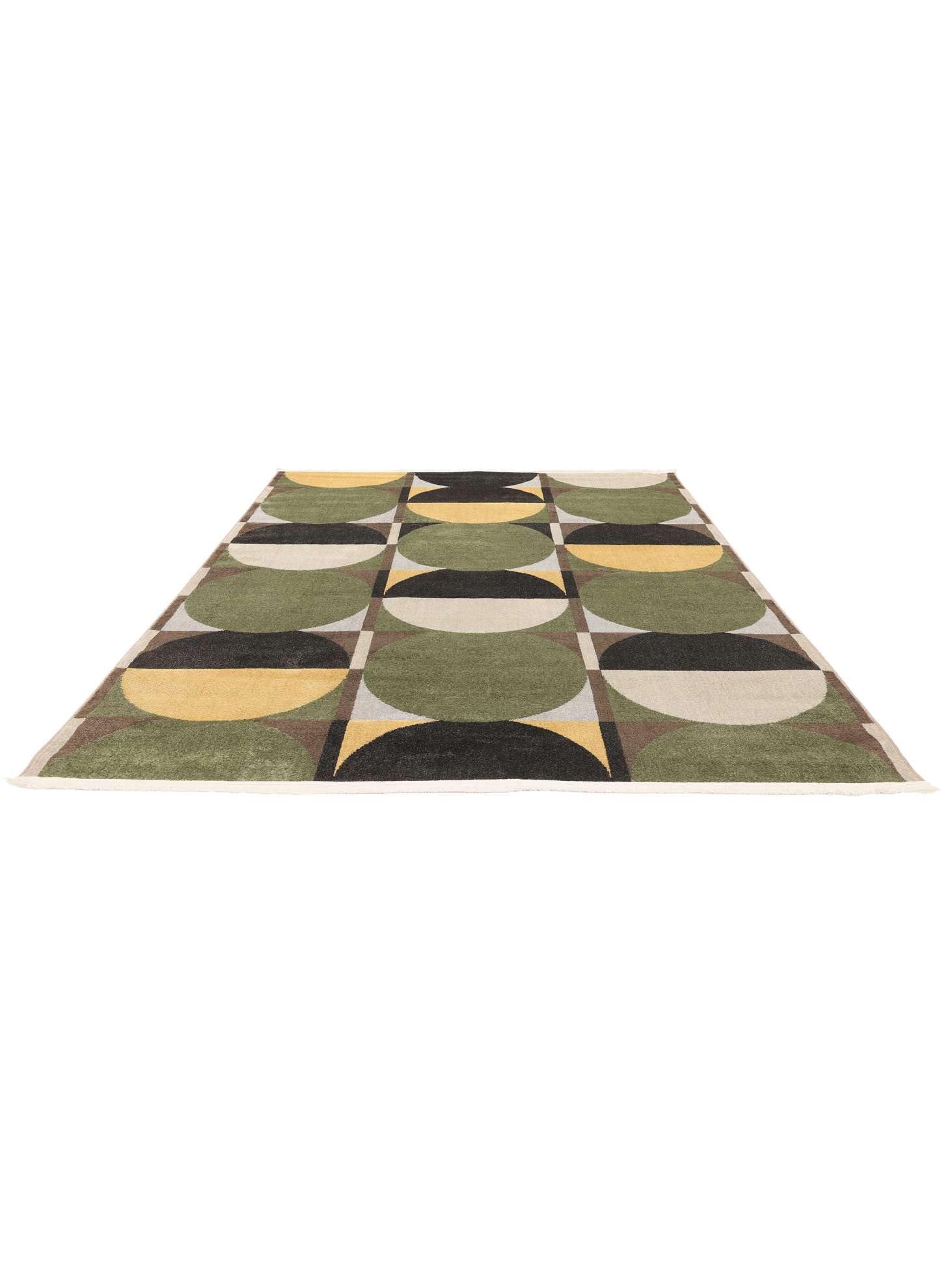 RugVista Jeff, Teppich, Moderne Teppiche, 160 x 230 cm, Rechteckig, Mittlerer Stapel, Wohnzimmer, Schlafzimmer, Maschinenwäsche, Oeko_tex_100, Grün