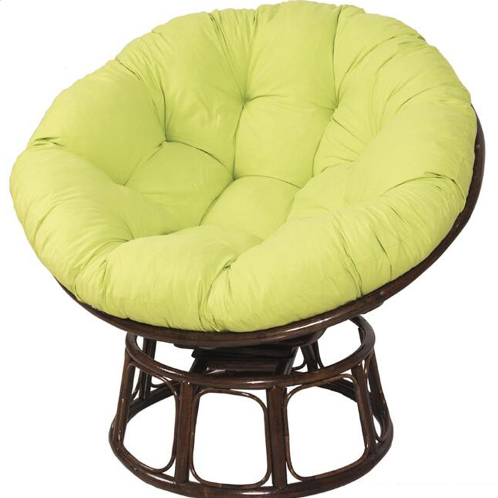 UGZXCVBN Egg Chair Cushion, Hanging Egg Chair Cushions Washable Thicken Patio Garden Swing Seat Light Green 50CM