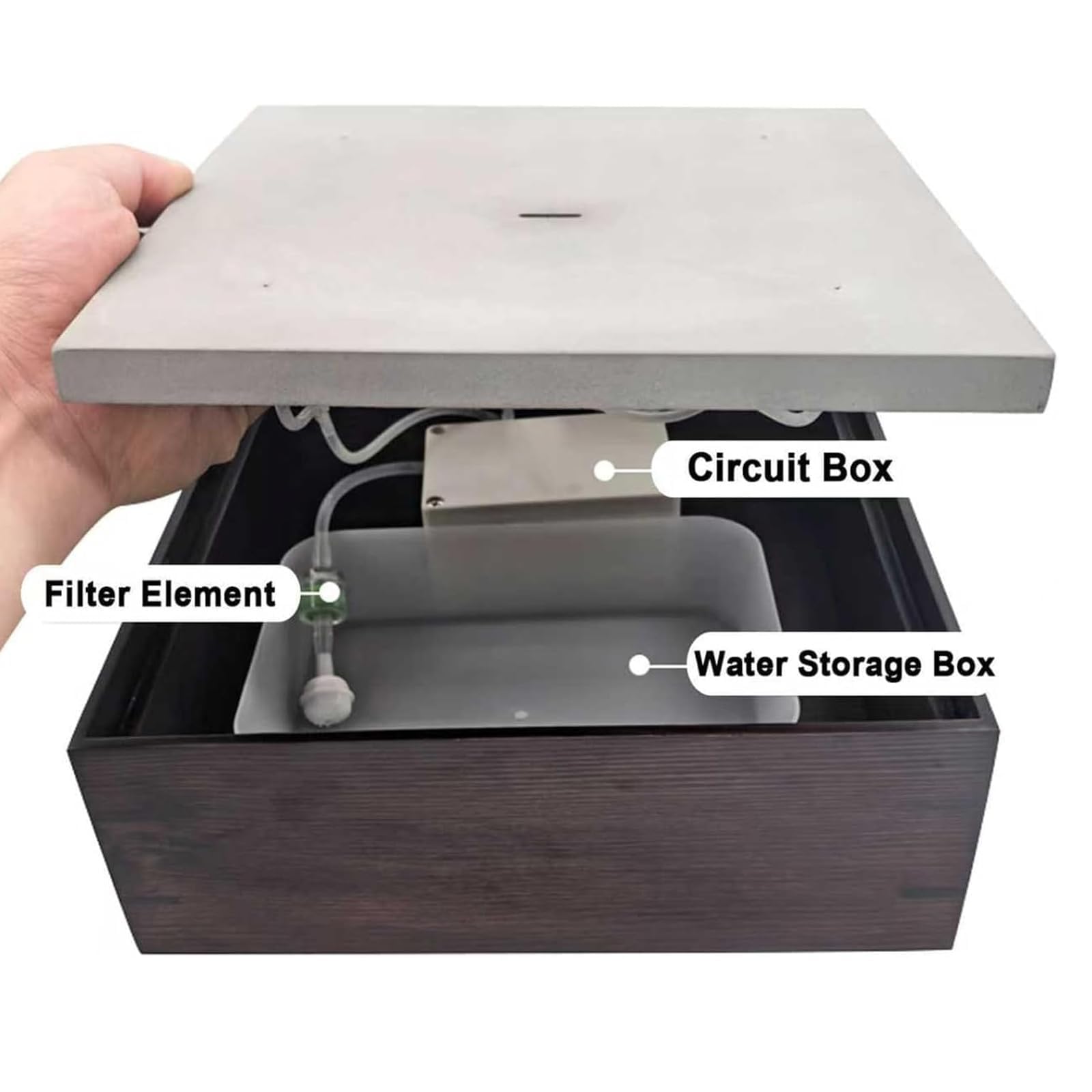Jouet pour Chat Automatique en Forme De Goutte d'eau, avec Réservoir d'eau De 600 ML, Filtre Amovible Et Lavable Intégré, Débit Réglable, pour Une Détente à La Maison