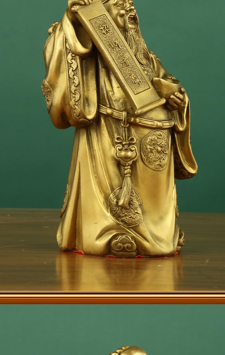 Statua z brązu grafika dekoracje na szczęście ozdoba na biurko chińska sztuka maskotka __PLACEHOLDER_BRAND_10__ 1 szt. (33 cm)