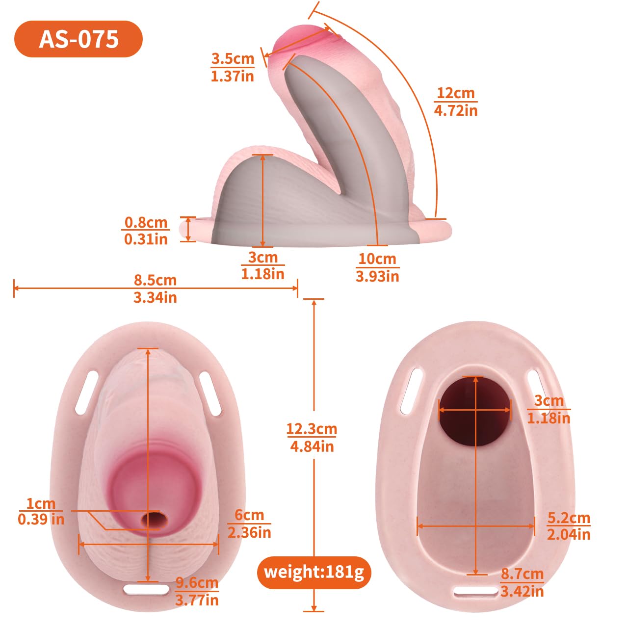 Seckoe Peniskäfig Keuschheitskäfig Herren Extrem Chastity Cage, flexibler Silikon Penis Cage mit anpassbarem Gurt für langfristige Kontrolle und Roleplay