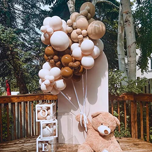Image of Latex Balloons, 100-Pack Different Sizes 18 12 10 5 Inch Party Balloon Garland Kit (Sand White)