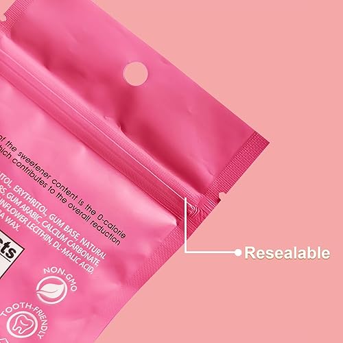 Miniatura 5 de DC24 DAILY CARE Goma de mascar sin aspartamo y sin azúcar, xilitol con eritritol, baja en calorías, sin azúcar, goma de mascar con sabor a sandía,