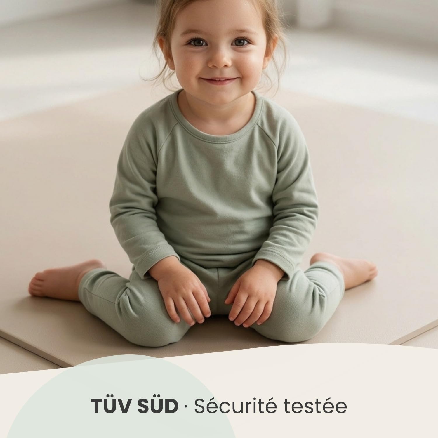LittleTom 18 Pièces Tapis Puzzle Enfant - Certifié TÜV - 30x30 cm Dalles en Mousse EVA avec Bordures - Surface de Jeu pour l'Éveil - Carrés Puzzle Antidérapants - Revêtement pour Chambre des Petits