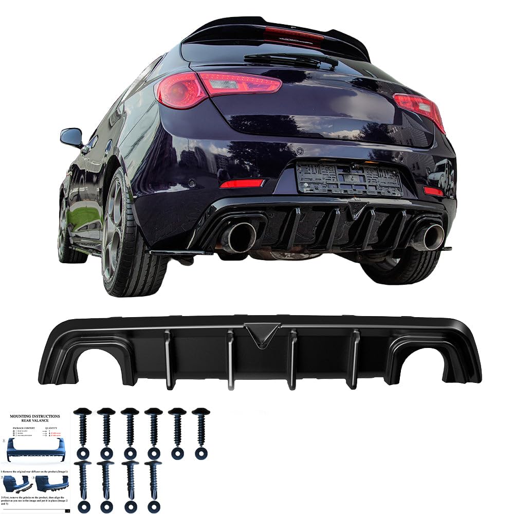 Heckdiffusor kompatibel mit ALFA Romeo Giulietta 2010–2020 v2