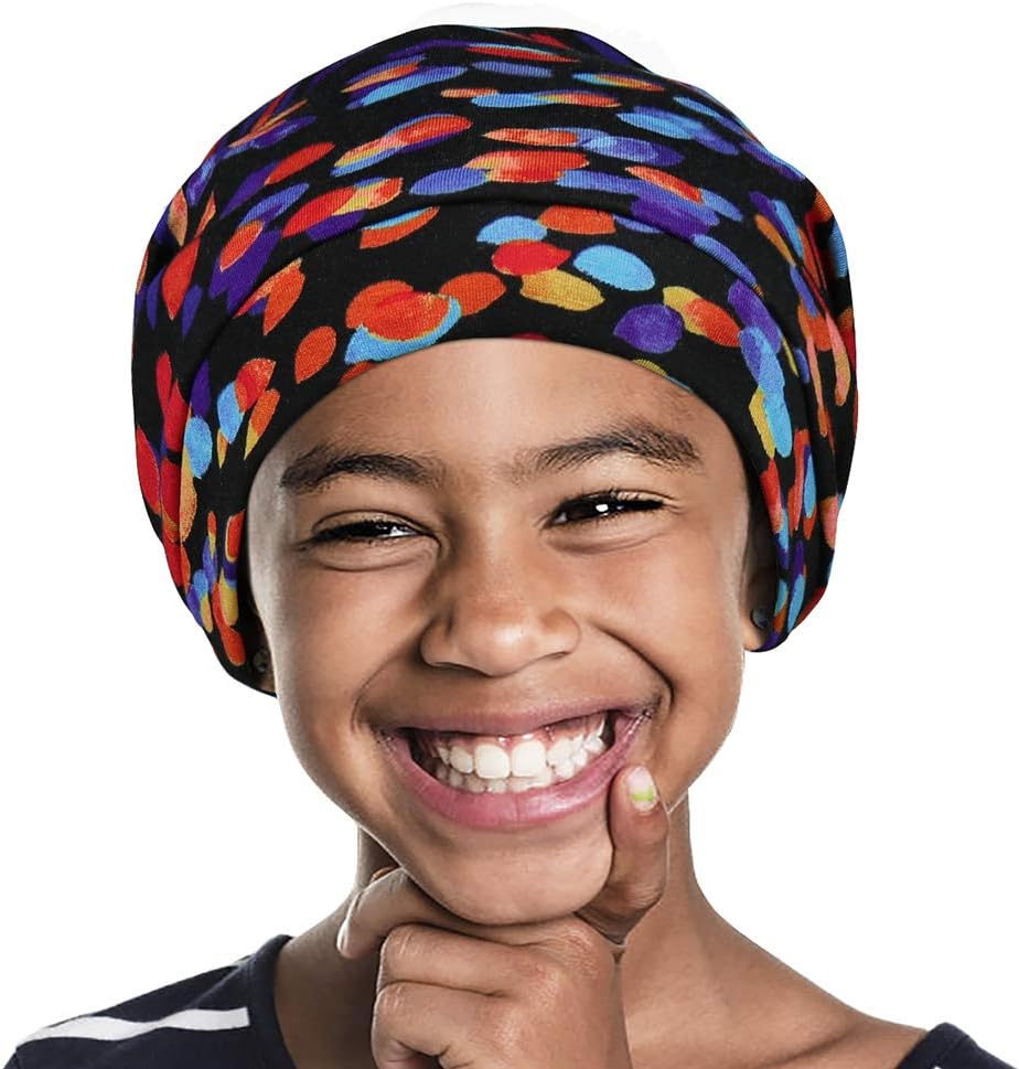 Girls Satin Lined Slouchy Beanie Cap with Premium Elastic Band