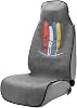1Pack Front Car Seat Covers, Waterproof Towel, High Back Bucket Throw Over Slip on Seat Cover for Sport Gym Sweat Stain Protective Mat (Grey)