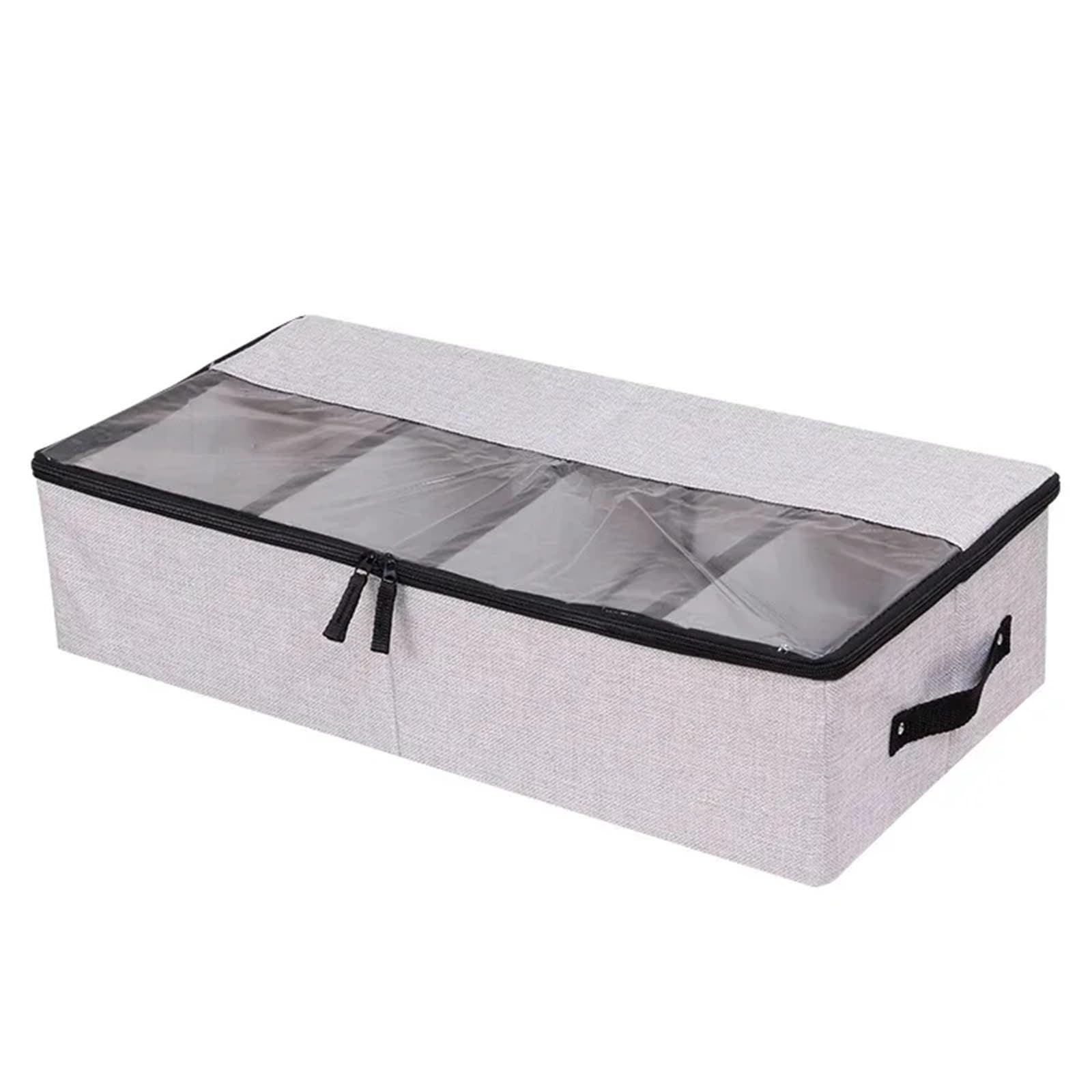 LuoAXINN Underwear Organizer Folding Storage Box Underwear Divider Lidded Closet Organizer Shoes(Lightgray)