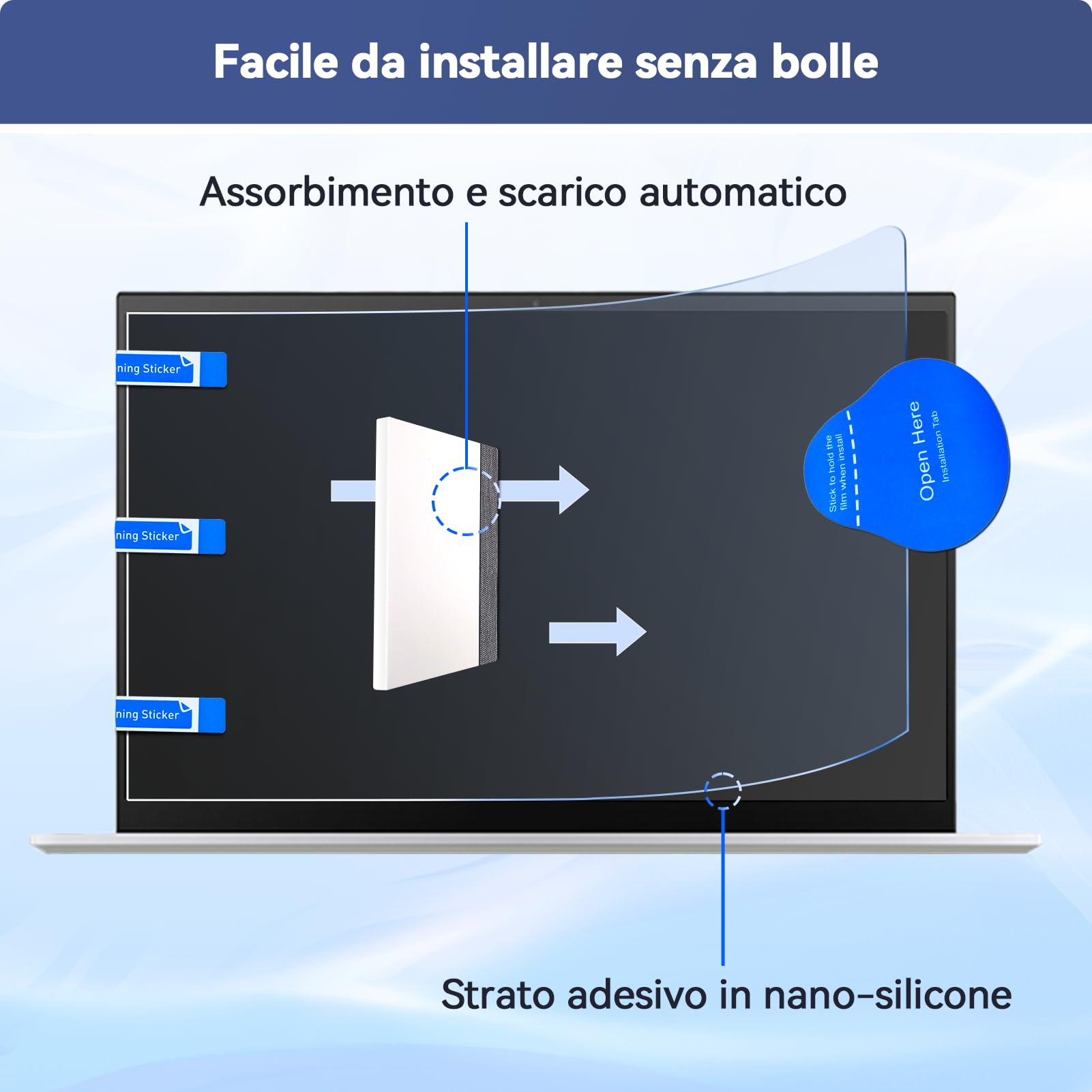 2 Pezzi Pellicola Schermo 16 Pollici 16:10, Filtro Anti Luce Blu per Schermo PC Compatibile con HP/Dell/Acer/Lenovo/Thinkpad/ASUS, Screen Protector Laptop Anti Scratch Protezione Degli Occhi