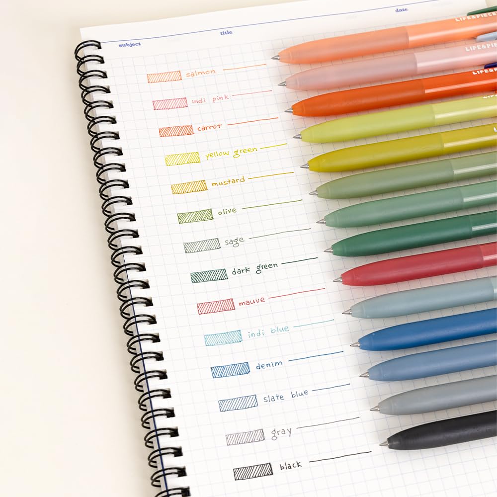 Korea Life Pieces 0 38 mm Colorful Gel Pen for Drawing Writting Made in Korea MAUVE — view 6