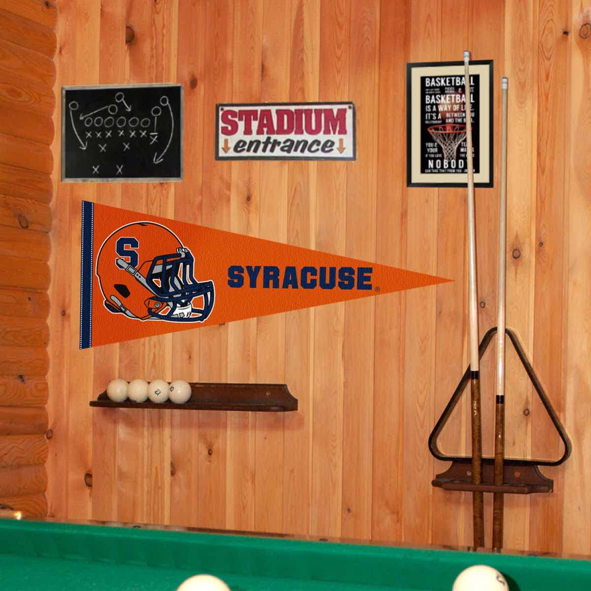 College Flags & Banners Co. Syracuse Orange Football Helmet Pennant