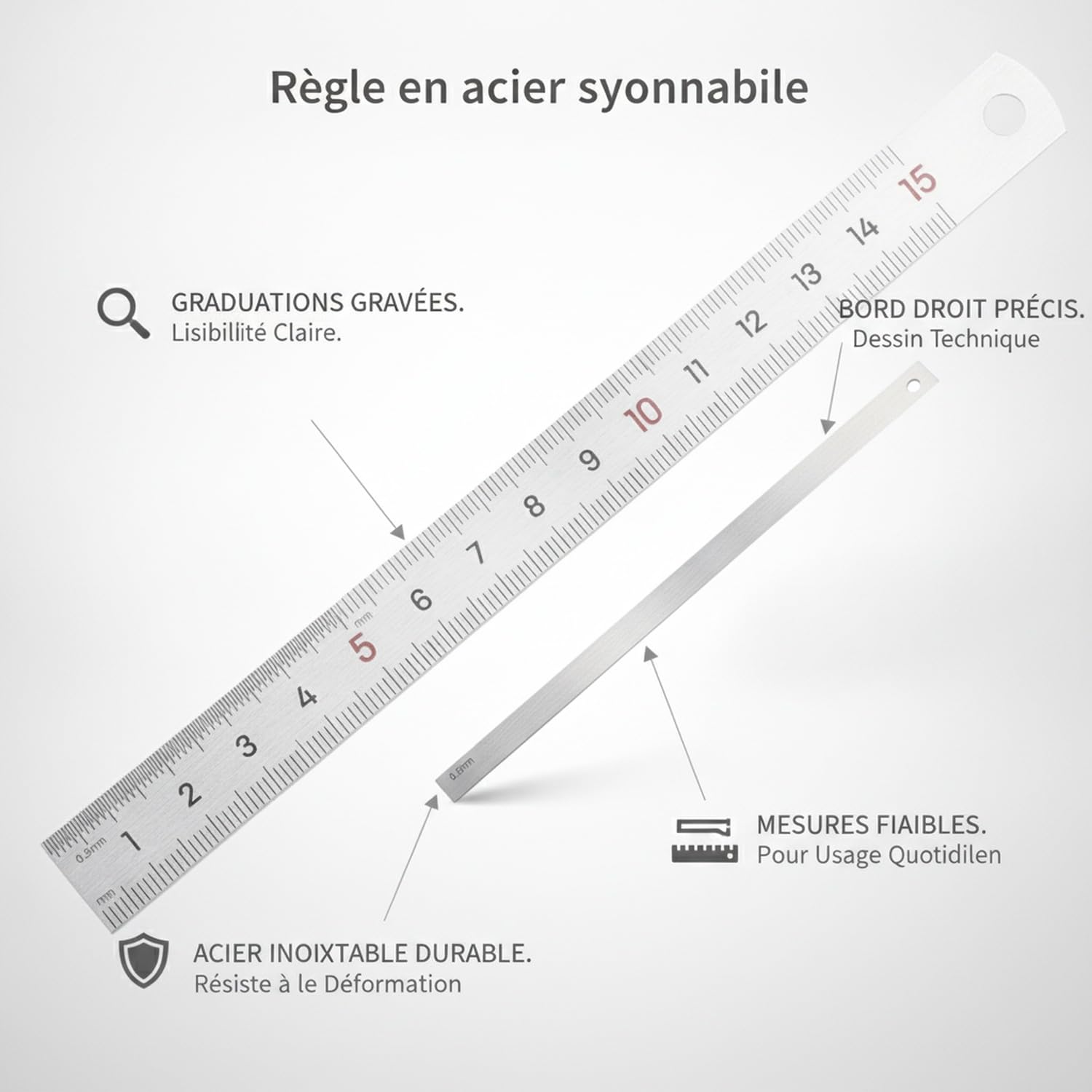Righello in Acciaio