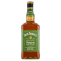 Jack Daniel’s Tennessee Apple – Whiskey alla Mela Verde, Liquore Americano dal Gusto Fresco e Dolce, Aroma Naturale di Mela Croccante, 35% Vol., Bottiglia in Vetro da 100 cl