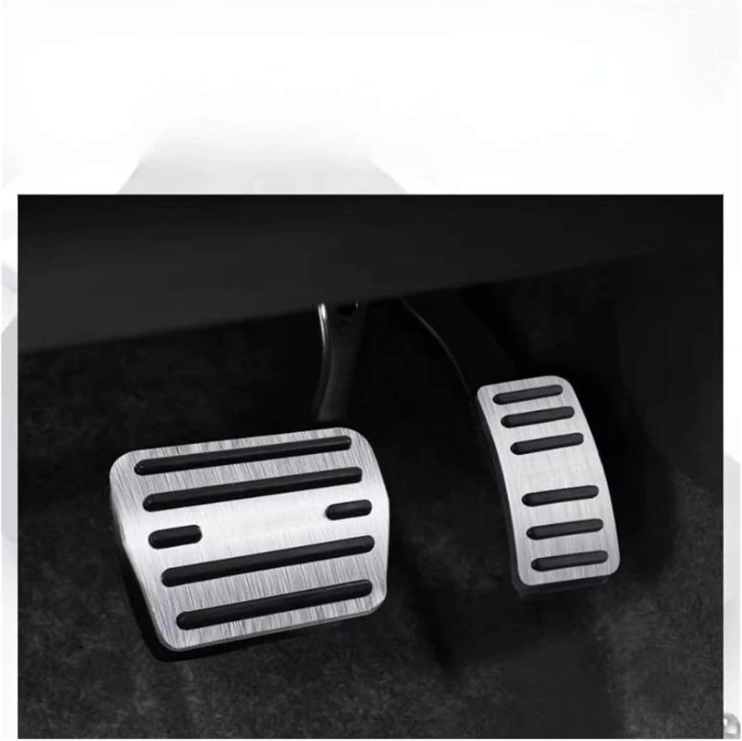 Car Foot Pedal Accelerator Brake Pedal Cover Non-Slip Pad Accessories Compatible With GAC MOTOR GS4 2021-2023(Silver)