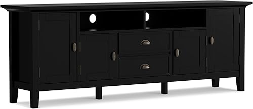 Miniatura 16 de SIMPLIHOME Redmond Solid Wood 72 pulgadas de ancho rústico café envejecido natural rústico.,Negro -,Marrón castaño,Distressed Grey,Marrón (Hickory