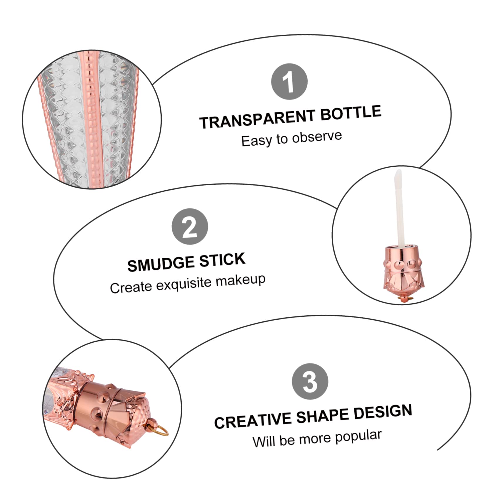 Contenitori per Lucidalabbra a Forma di Ravanello 5ml, 10 Pezzi | Plastica, Design Mini Compatto, Ricaricabili e Buona Tenuta, per Campioni Fai da Te e Uso Domestico
