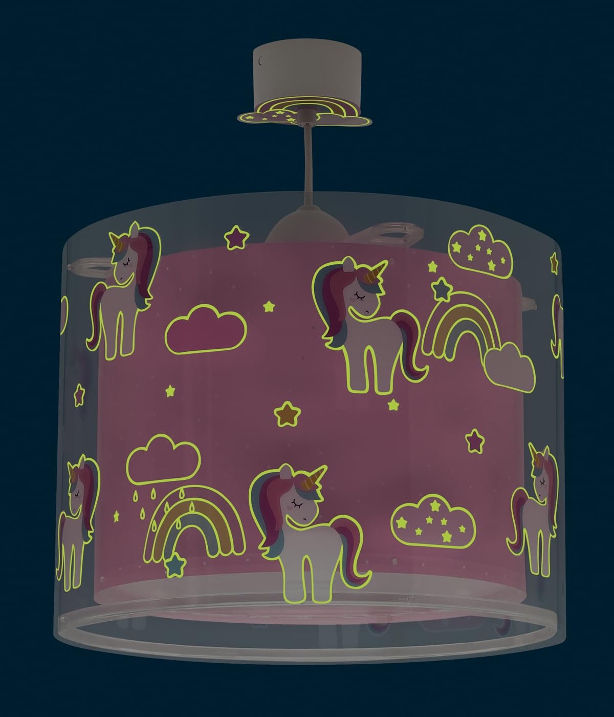 Dalber Lámpara Techo Colgante Infantil Unicorns Unicornios 41592M E27