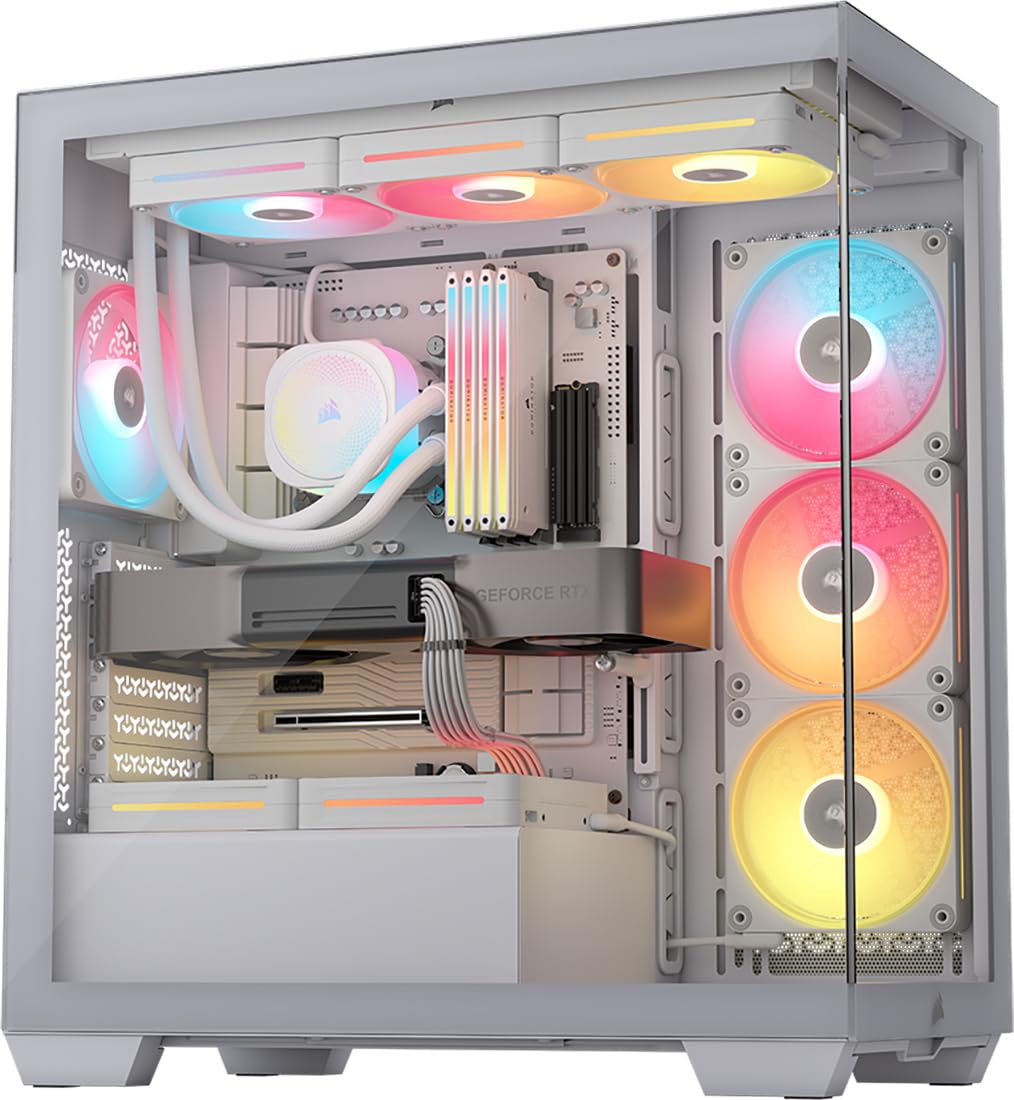 Amazon.com: CORSAIR 3500X LX RGB Link Panoramic Mid-Tower PC Case