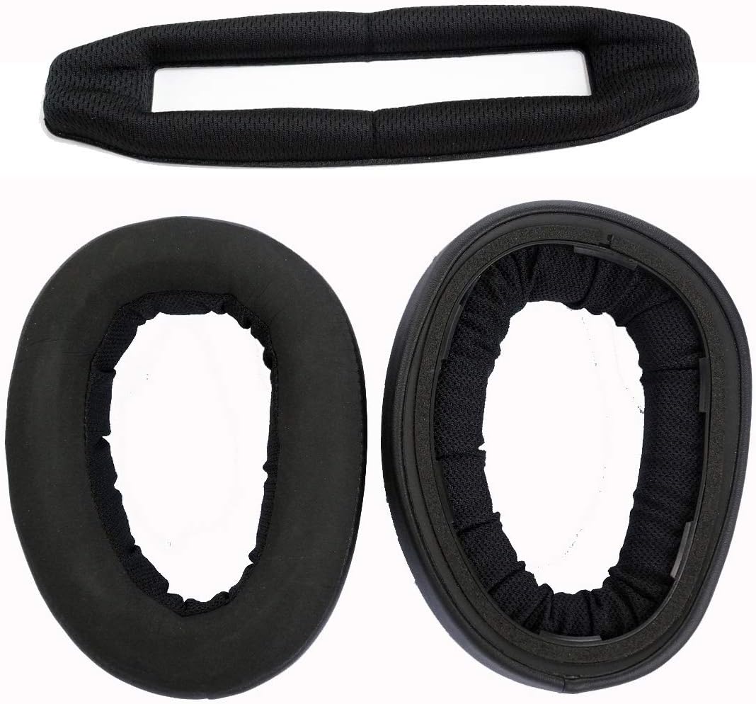 Repair Parts Ear Pads for Sennheiser GSA 601 GSP 600, GSP 500 GSP600 GSP500 Gaming Headphones (Earpads+Headband)
