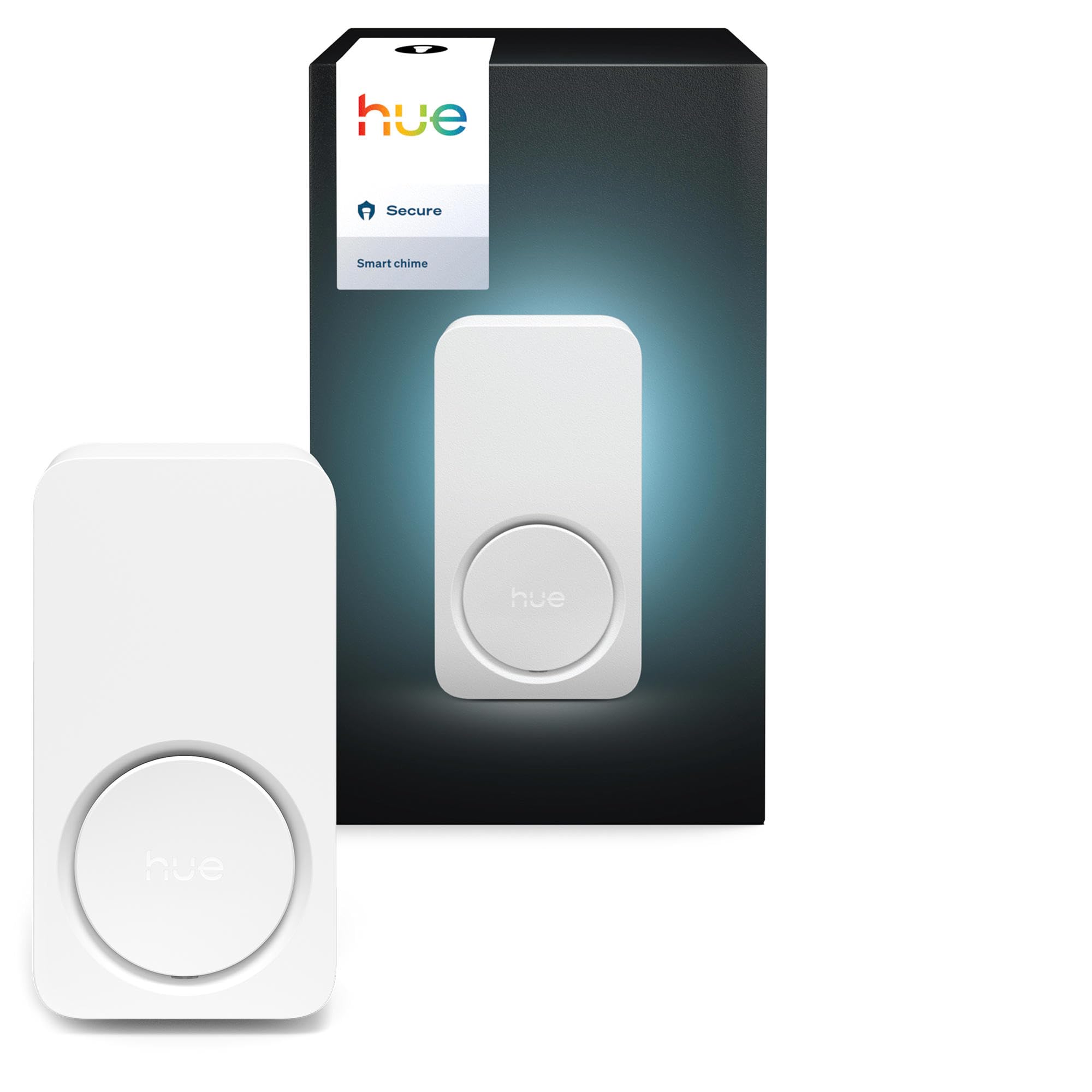 Philips Hue Carillon intelligent sécurisé, notifications sonores en temps réel, s'adapte à n'importe quelle prise standard, fonctionne avec les caméras Hue, sonnette et capteurs de mouvement, émet des