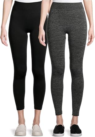 Time and tru 2 pack fleece lined leggings Clearance