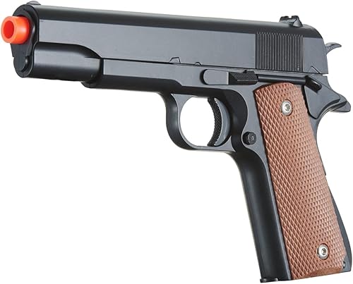 Miniatura 4 de Goldenball Airsoft 1911 - Muelle deslizante de acero para pistola Airsoft (320 FPS), color negro