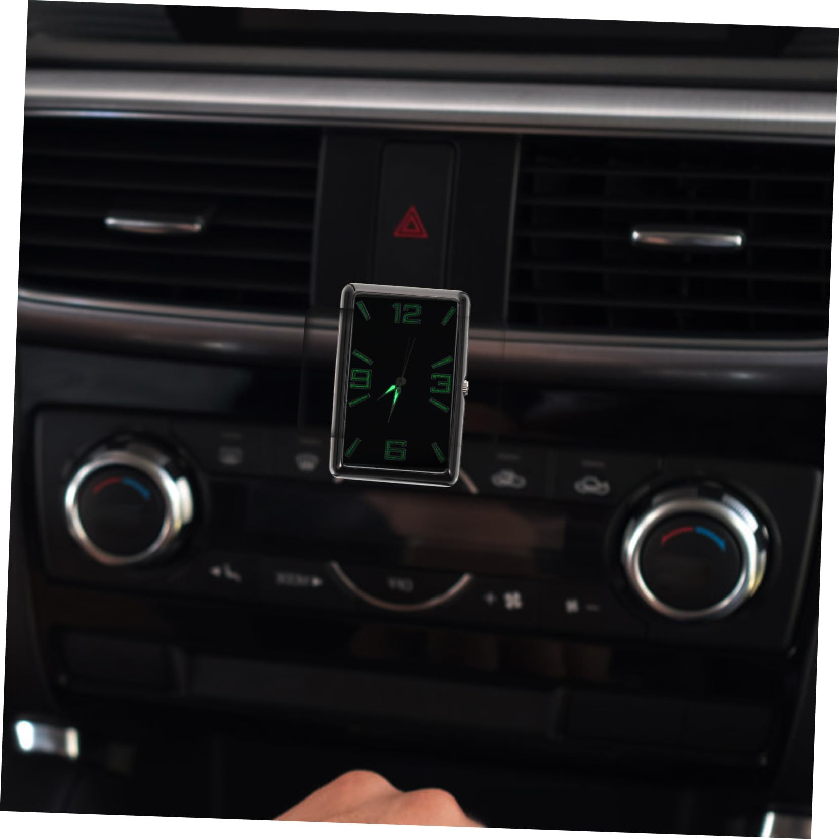 Zerodeko Reloj Para Salpicadero De Coche Estructura Resistente y Estilo Sencillo Adecuado Para Espacios De Trabajo y Hogares