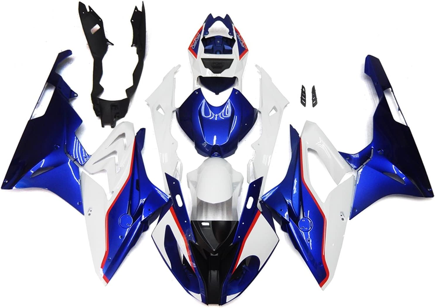 オートバイ射出成形 ABS フェアリングキット BMW S1000RR 2015-2016 S 1000 RR ブルー+ホワイトと互