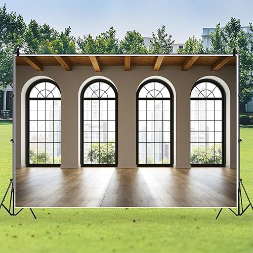 Miniatura 6 de Fondo de madera de 7 x 5 pies para oficina de negocios, fondo de madera, fondo de fotografía, hogar, casa, oficina, ventana, bandera, despedida de