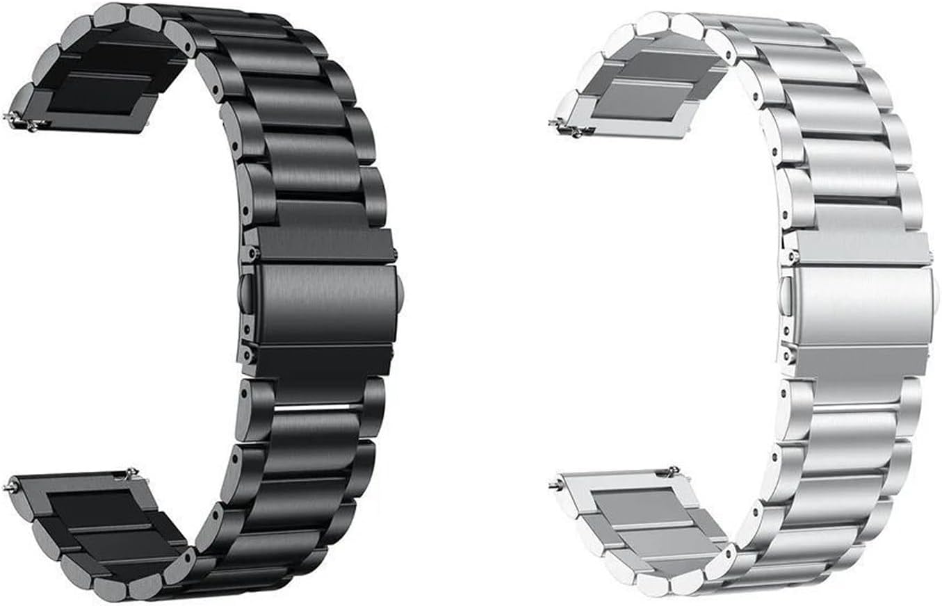 2 Stück Metall Armbänder Kompatibel mit OnePlus Watch 2 / Watch 1 Armband für Damen Herren, Mesh Ede… 2 Stück Metall Armbänder Kompatibel mit OnePlus Watch 2 / Watch 1 Armband für Damen Herren, Mesh Ede…