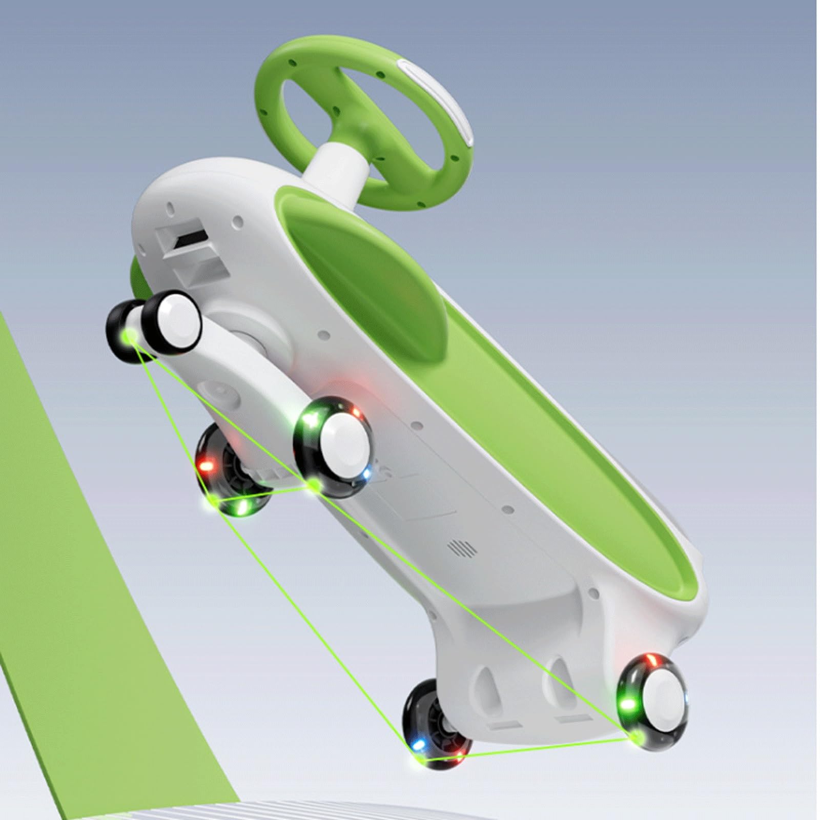 Wiggle Car Music Light Anti-Rollover for Kinder Swing Silent Spielzeug | Flash Wheel ab 3 Monaten