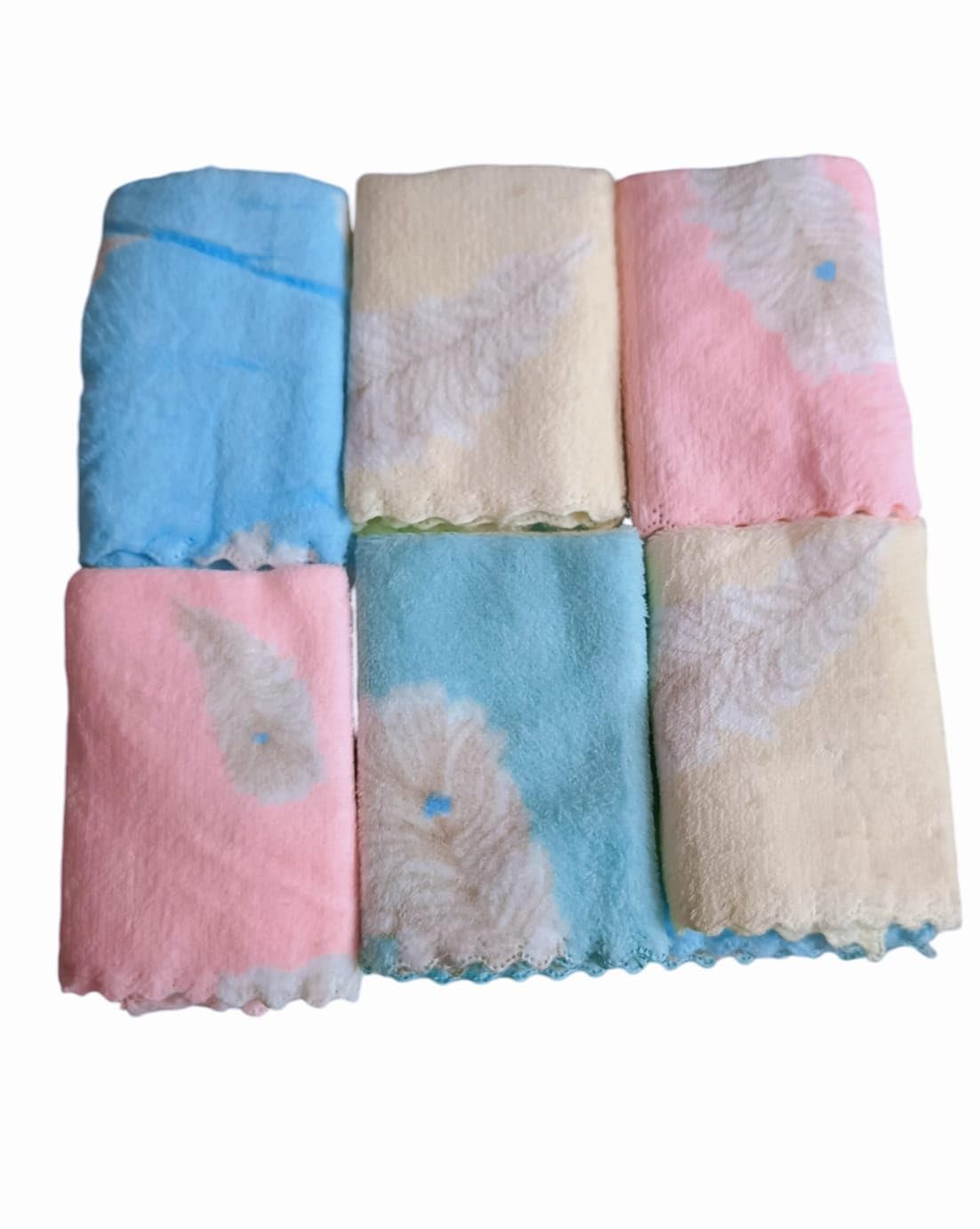 Flower base Mirofiber Hankey pack of 6-image-42