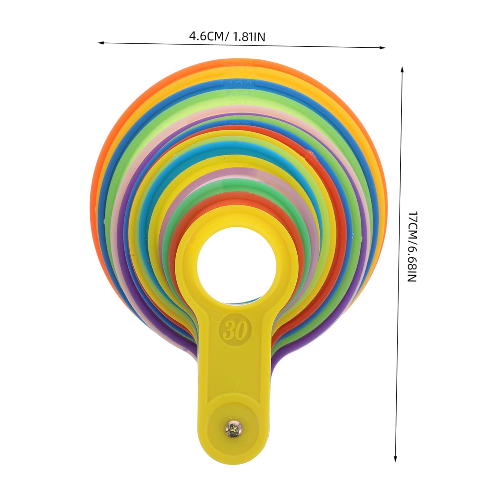 SOLUSTRE Fruit Grading Loops Diameter Measuring Ring Fruit Sizer Lap Precise Calipers for