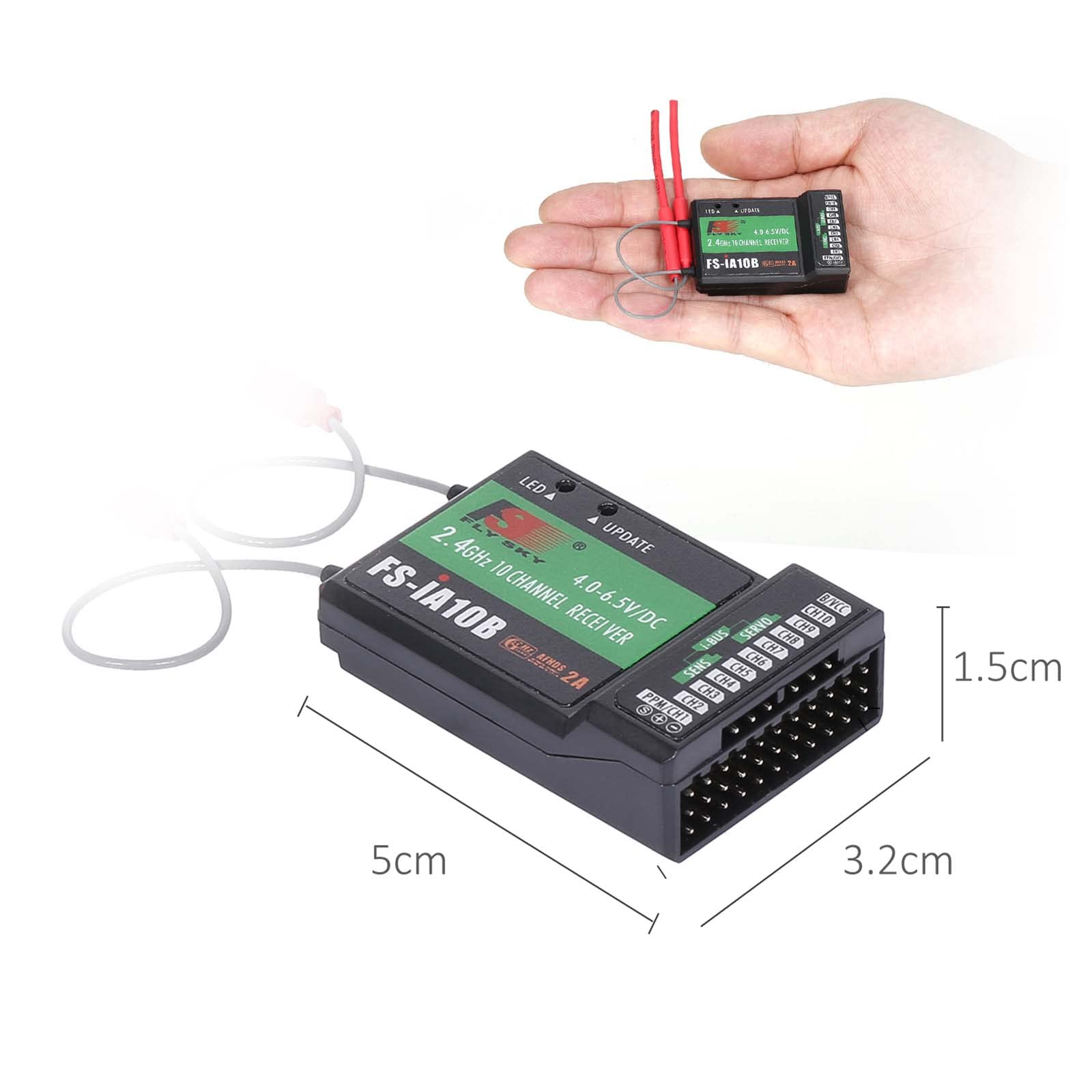 Matybobe FS-i6X 2,4 GHz 10CH AFHDS 2A Trasmettitore RF con ricevitore FS-iA10B per elicottero RC Drone