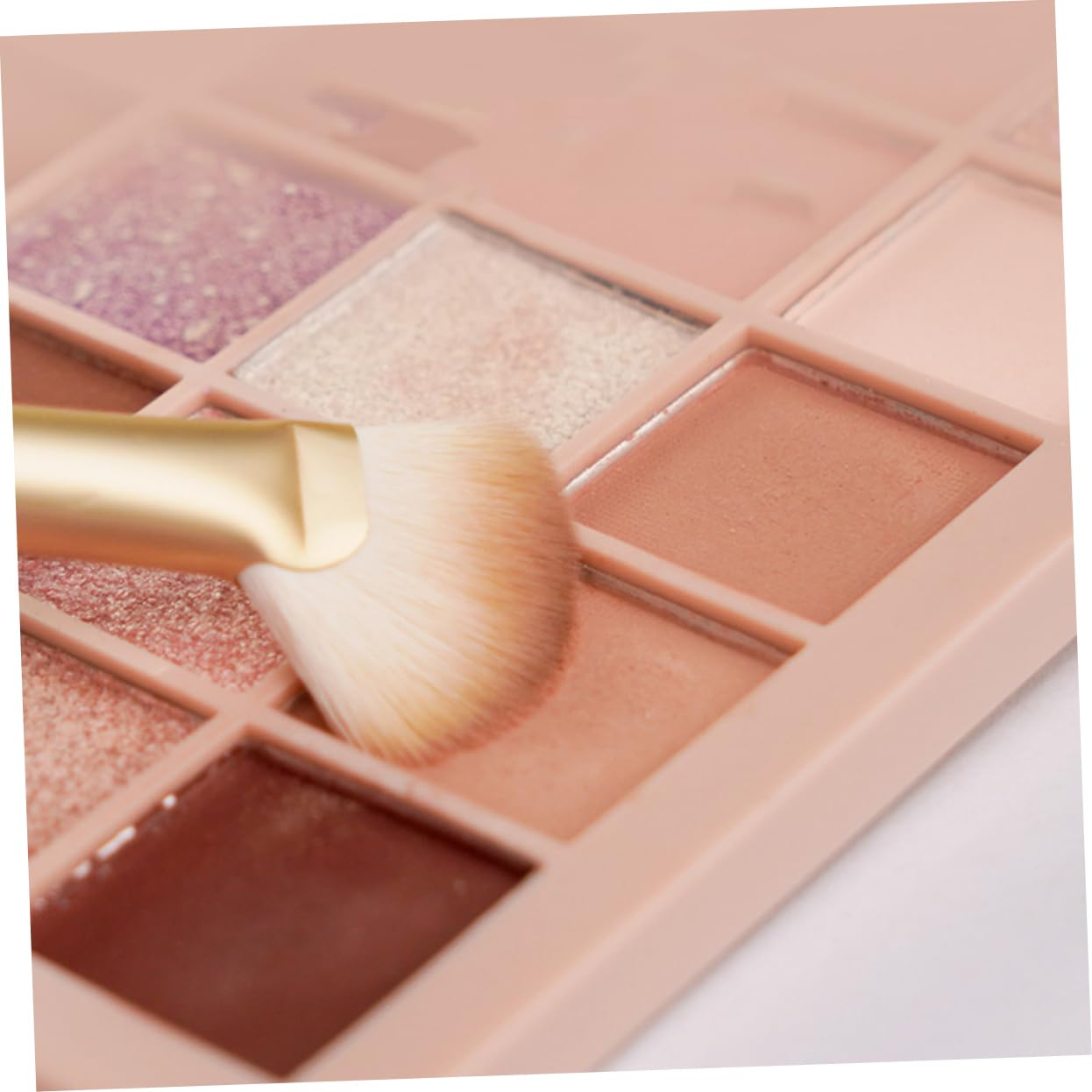 FRCOLOR 20piezas Brocha De Contorno De Nariz Angulada De Pinceles De Maquillaje Pequeños Para Ojos y Difuminado Accesorio Cosmético Profesional