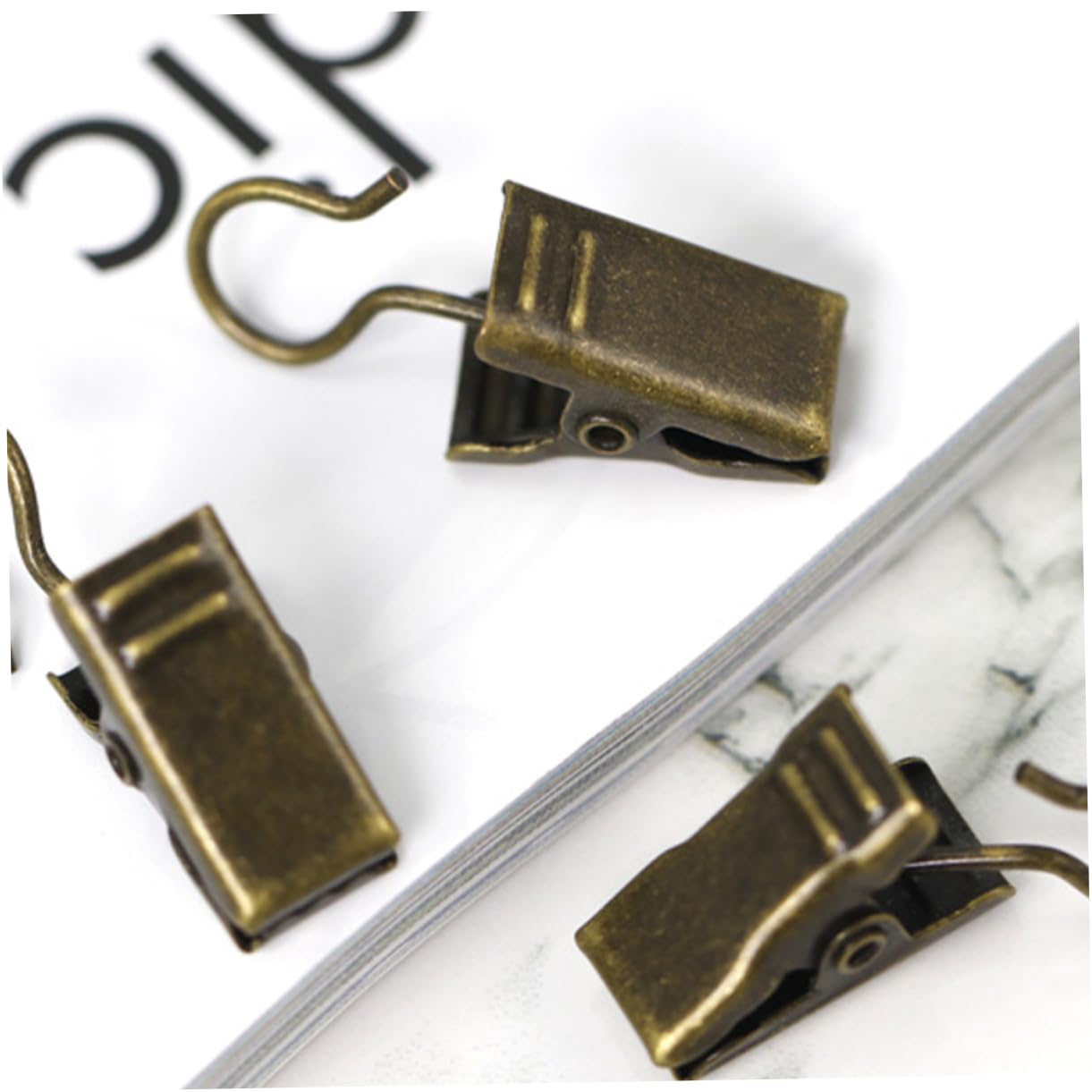 Ciieeo 180pièces Clips Acier Inoxydable pour Rideaux Métalliques Multi-Usage Accessoires De Décoration pour Photos Et Couleur Aléatoire