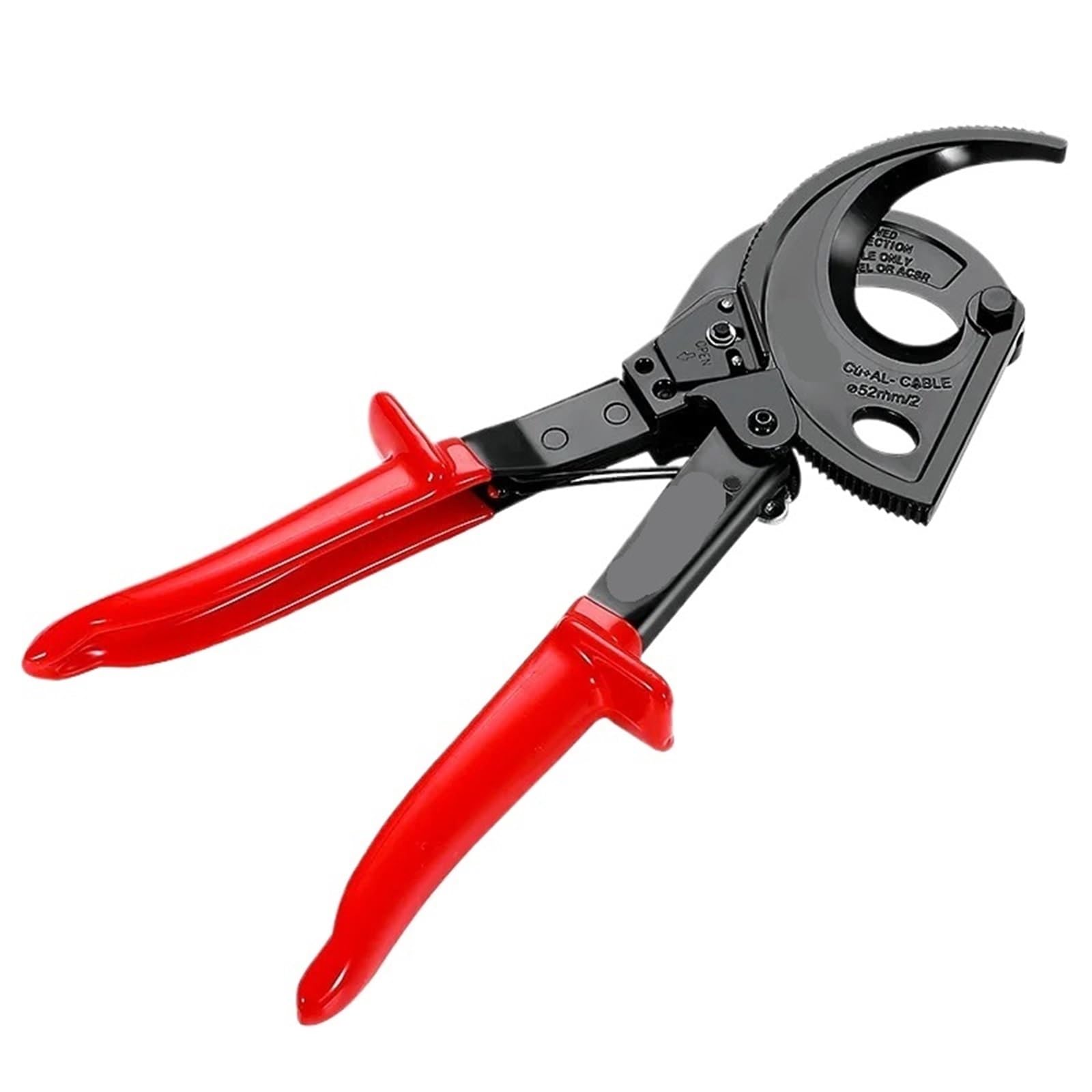 Ratchet Cable Cutter Ratcheting Cutting Crimper Cable Professional Cutter Pliers Terminal Insulated Wire Tool for Copper Aluminum Armored