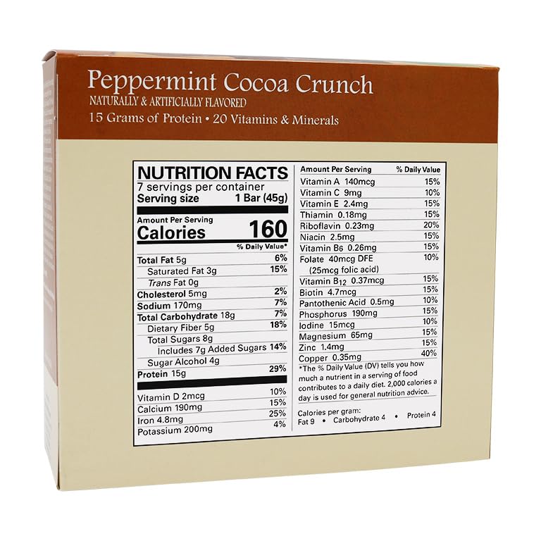 Barritas de Proteína BariatricPal 15g Peppermint Cocoa Crunch miniatura 2