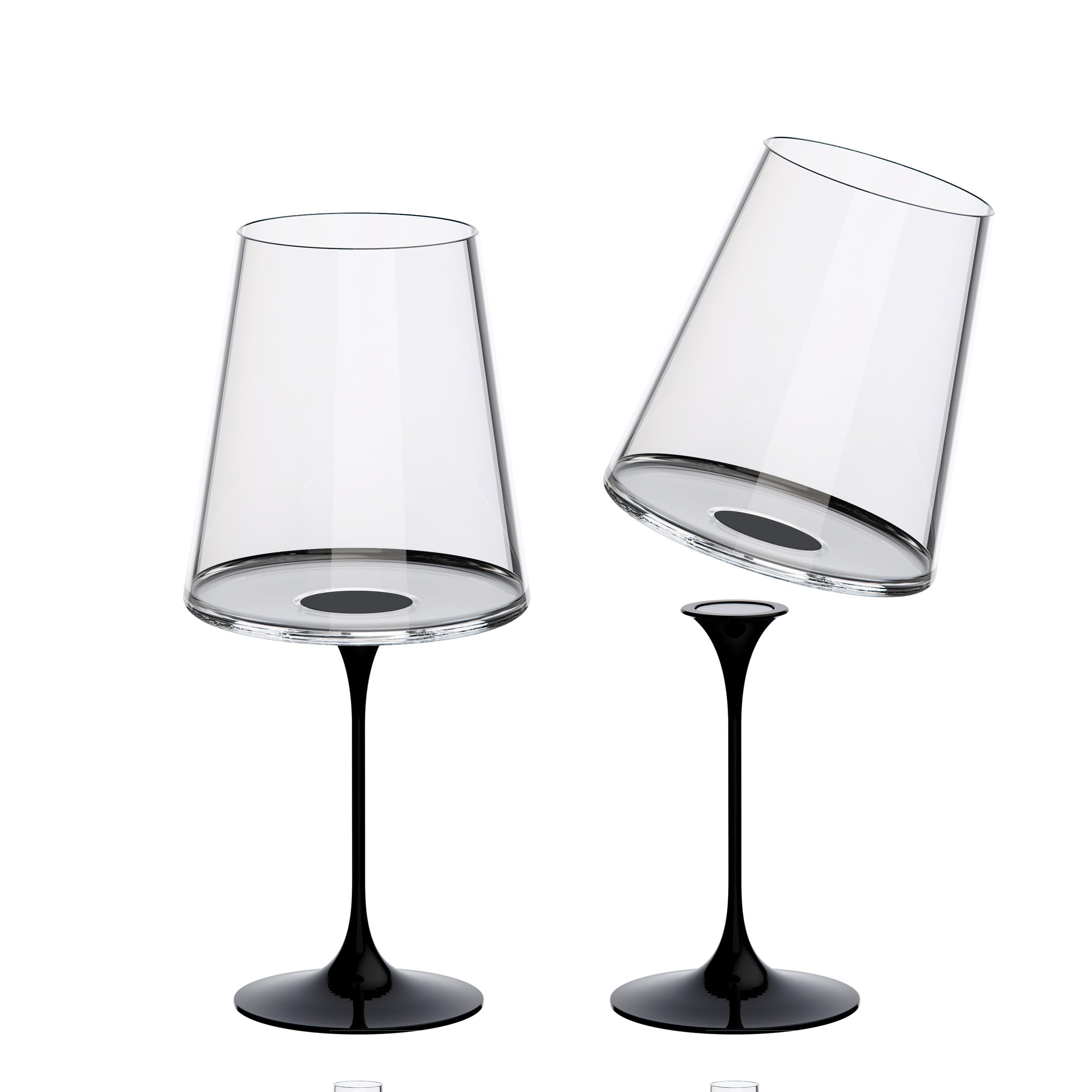 Trebonn SplitGlass Bicchieri Modulari Magnetici (Set 2 calici Red Wine) – Da Bicchiere a Calice in 1 Click – Salvaspazio, Lavabili in Lavastoviglie