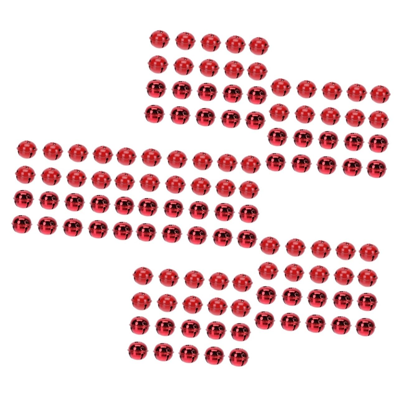 Cabilock 6 Set Campane Di Natale Campane Artigianali Di Natale Imbottitura Per Calze Di Natale Ghirlande Di Natale Decorazione Di Caramelle Natalizie Rosso Ferro Da Stiro 20 Pezzi * 6