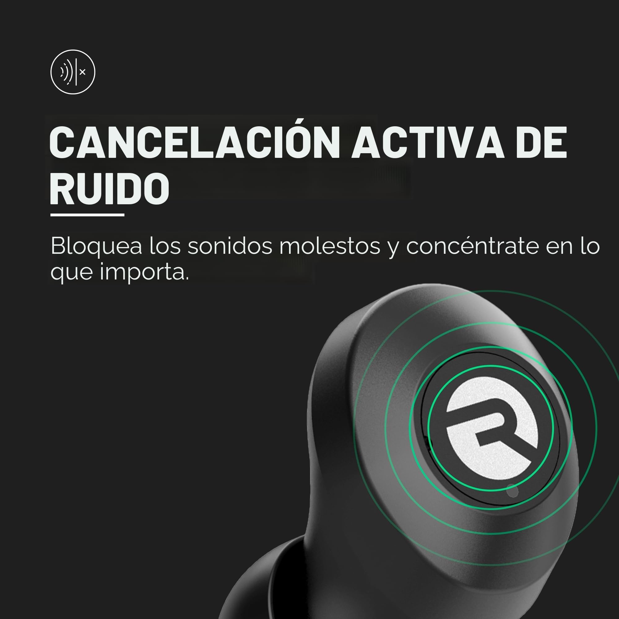 Raycon Auriculares Inalámbricos Bluetooth de Uso Diario Con Micrófono, Sonido Estéreo, Intrauditivos, Auténticos (Azul Mate)