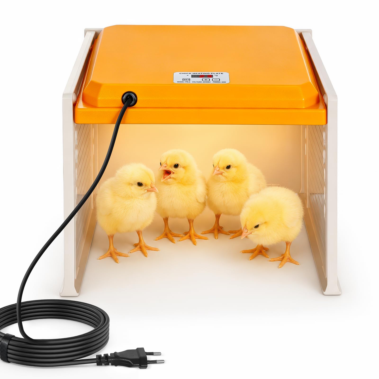 OUTON Plaque Chauffante pour Poussins 25 W avec Thermostat