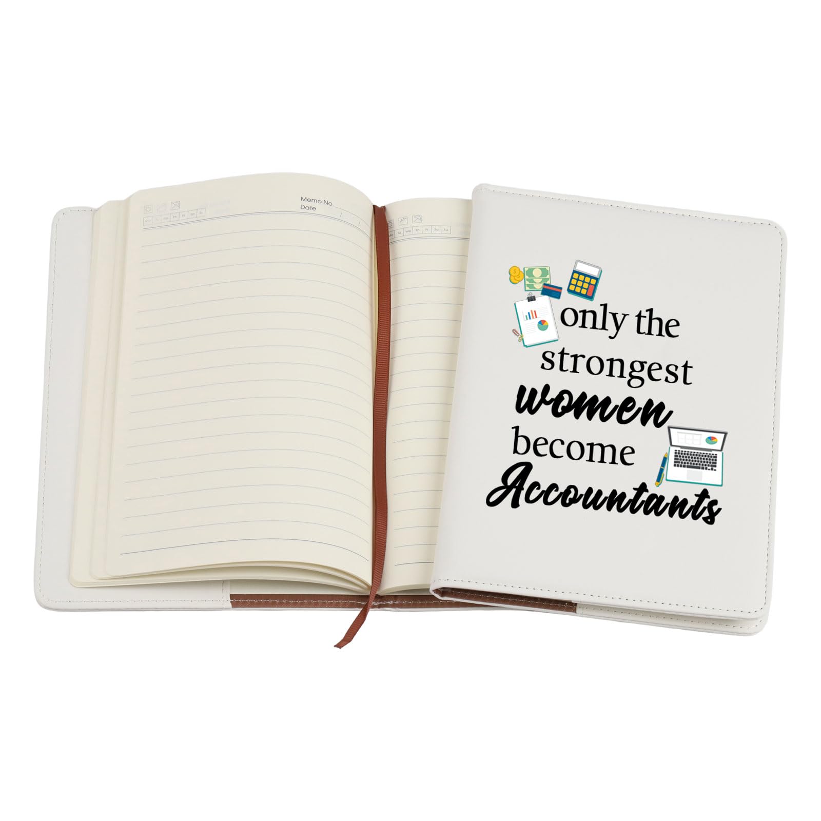 Gzrlyf Only the Strongest Women Become Accountants Notebook Financial Notebook Funny Accountant Gifts CPA Graduation Gift (Accountants Notebook)