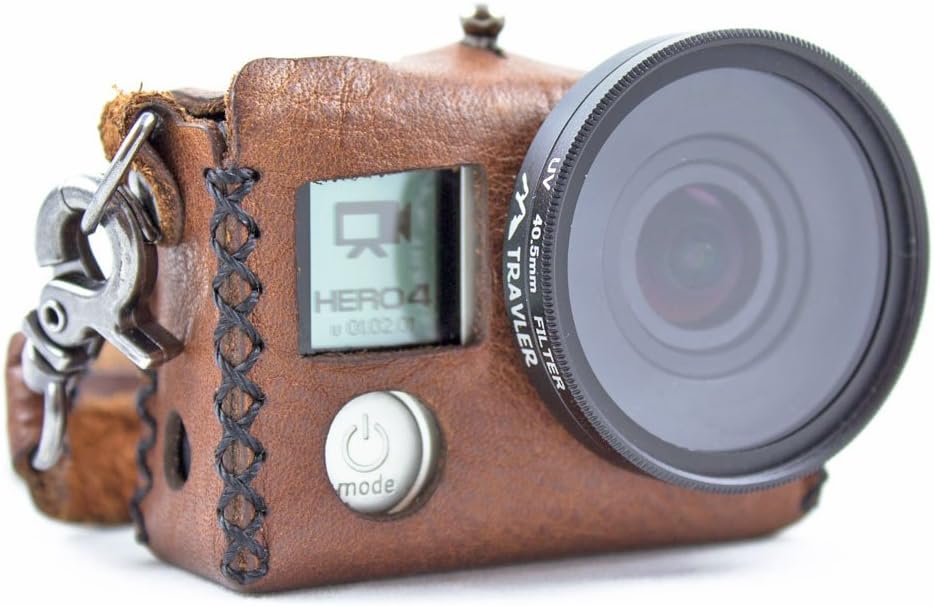 Handmade Leather Case for GoPro Hero 3/4 Black