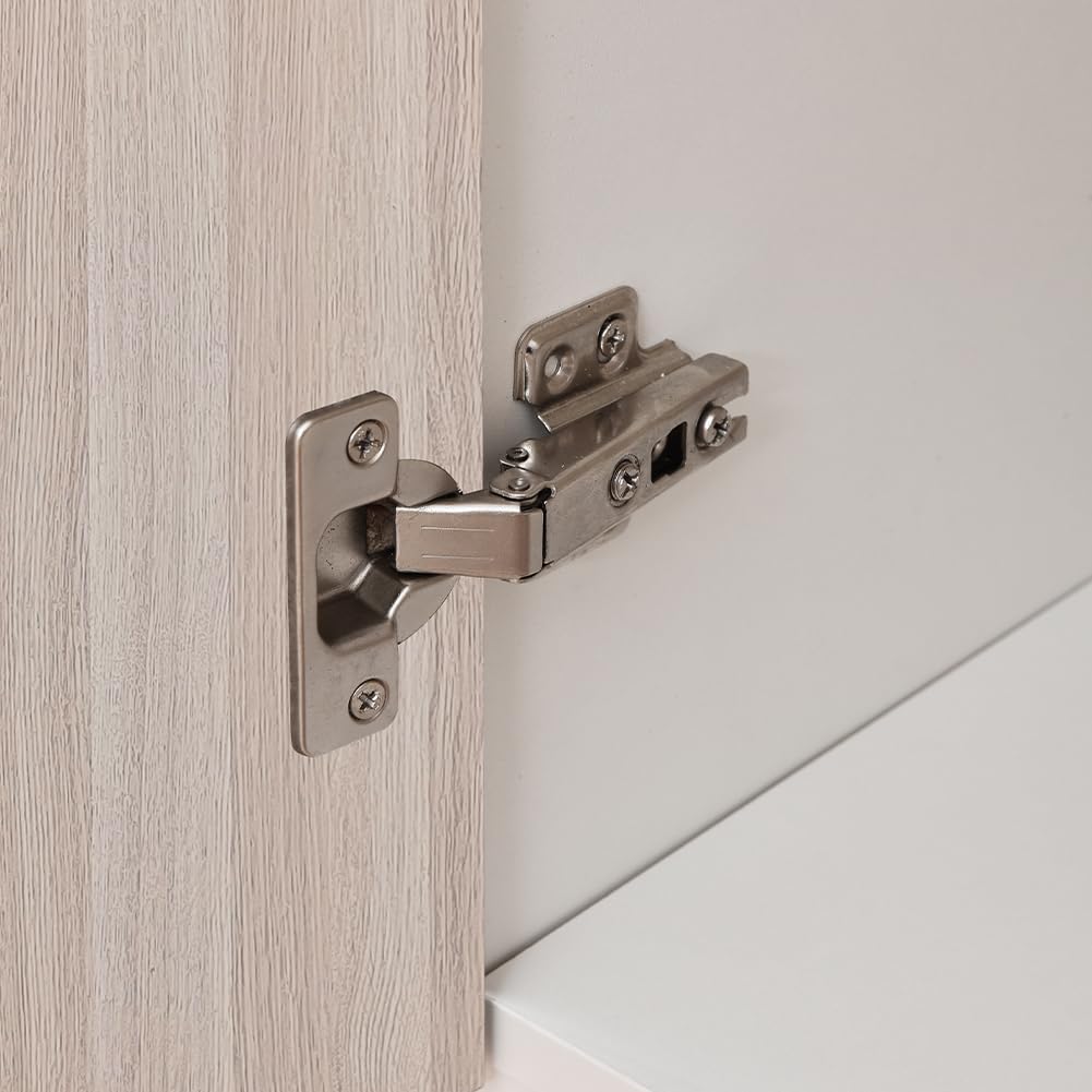 Shally Dogan Mobile Base per Cucina Componibile, Mobiletto con Struttura in Legno Robusta e Resistente, Colore Olmo, Maniglia con Finitura Cromata, Design Moderno (Anta Singola)