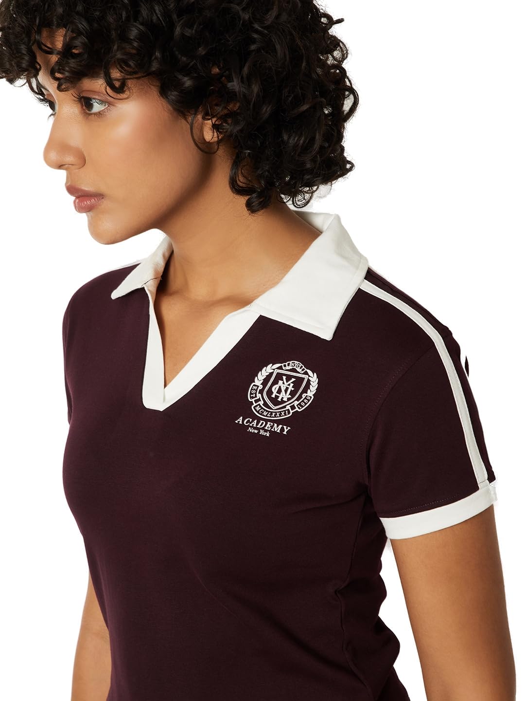 Women Solid Polo T-Shirt-image-20