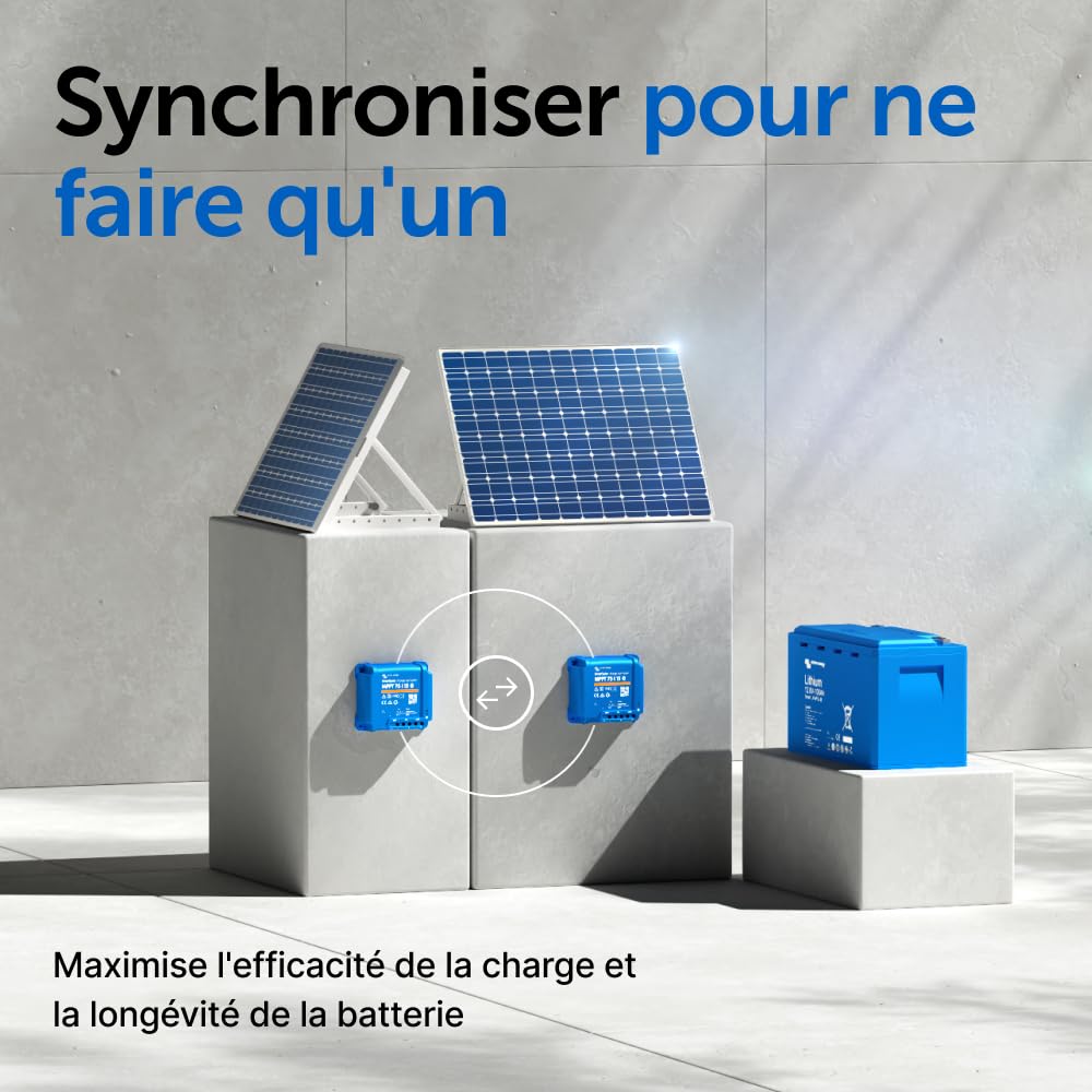Victron Energy SmartSolar MPPT 75V 15 amp 12/24-Volt Contrôleur de Charge Solaire (Bluetooth) | Contrôleurs de charge Bluetooth pour panneaux solaires