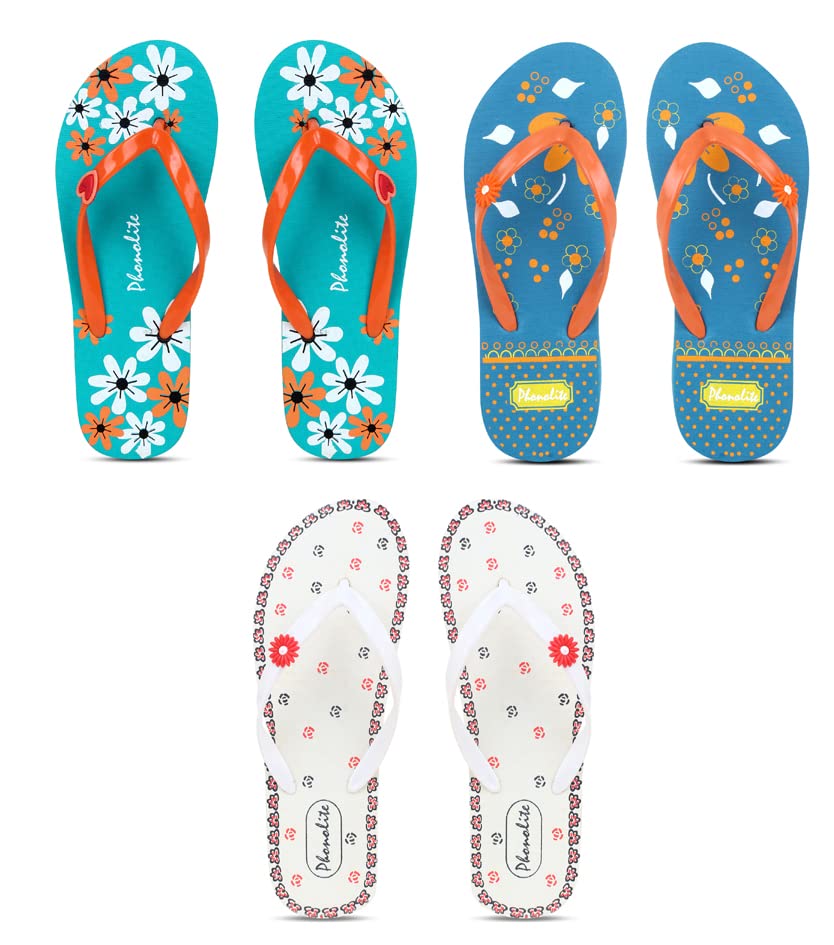 Phonolite Daily use slipper flip flop for women and girls pack of 3 (B0B8SM54WN) Amazon Price History, Amazon Price Tracker